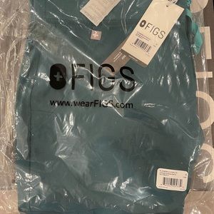 FIGS XXS Rafaela plus small regular zamoras in carribbean blue  (FION lite)